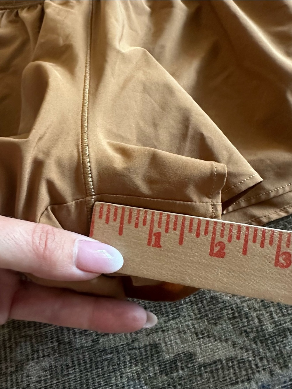 Offline Aerie Real Me Crossover Shorts Camel Yellow/Brown Size Small - Picture 3 of 5